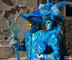 yapboz Mavi kostümleri